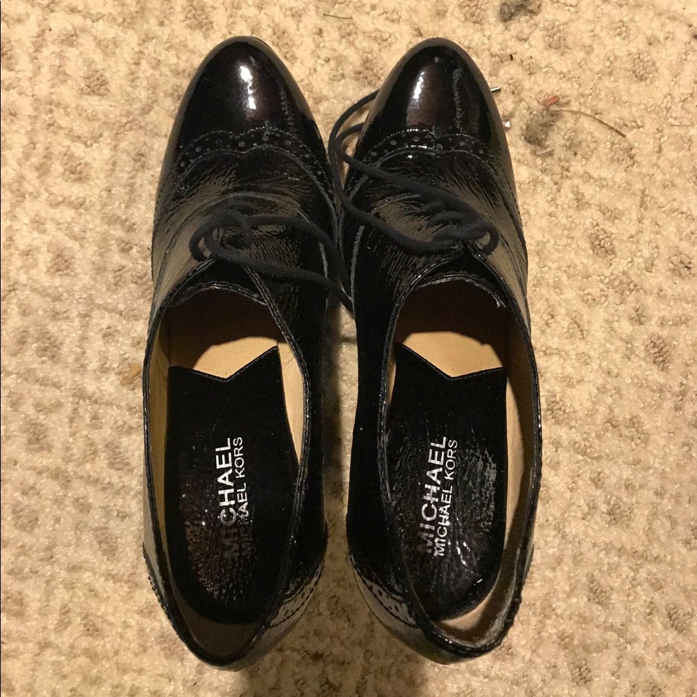 MK brogue platforms